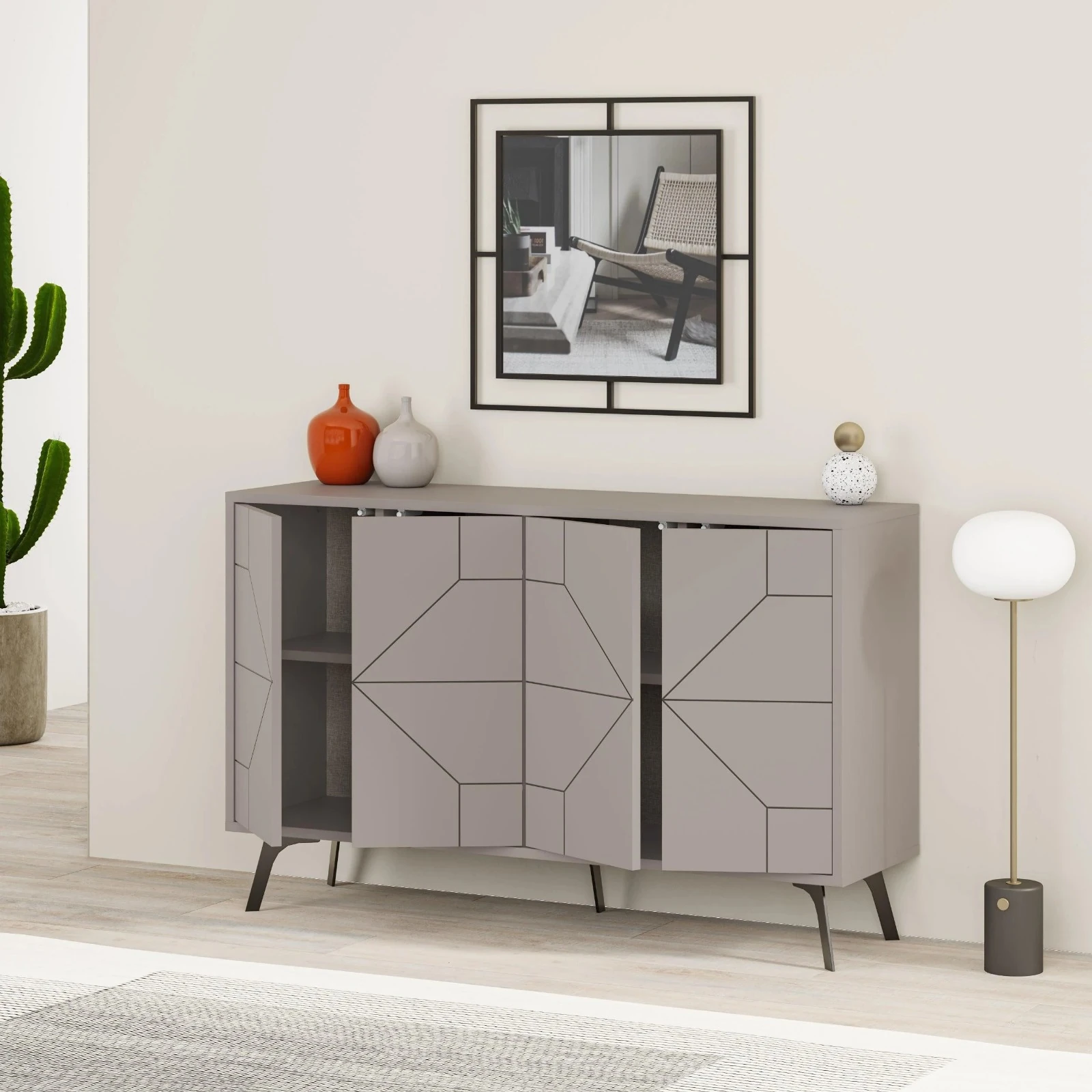 Konsol Masa Dune Açık Mocha 123*77*35cm