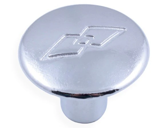 Kulp Düğme ÇİÇEKLİ Mat Krom