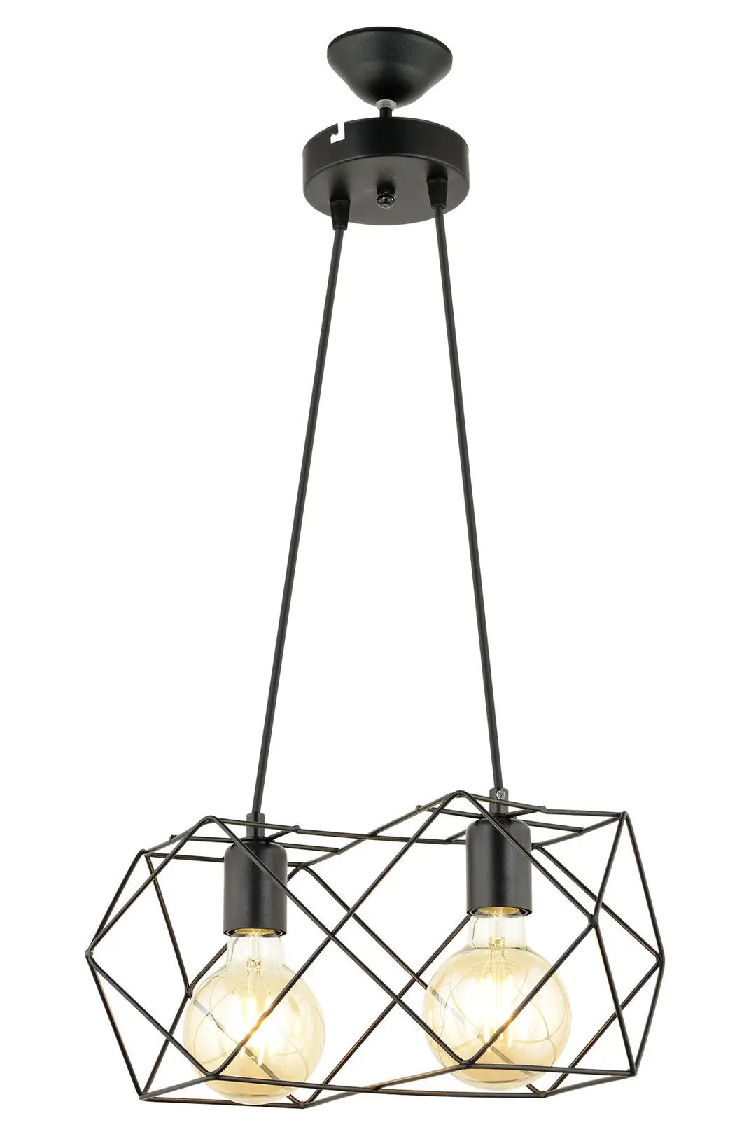 Lily Row Chandelier 2 Piece Black