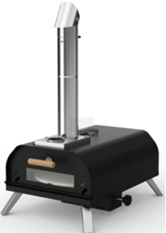 PizzaFırınıCamKapklıAhşapPeletleYannSiyh69.5*41*78