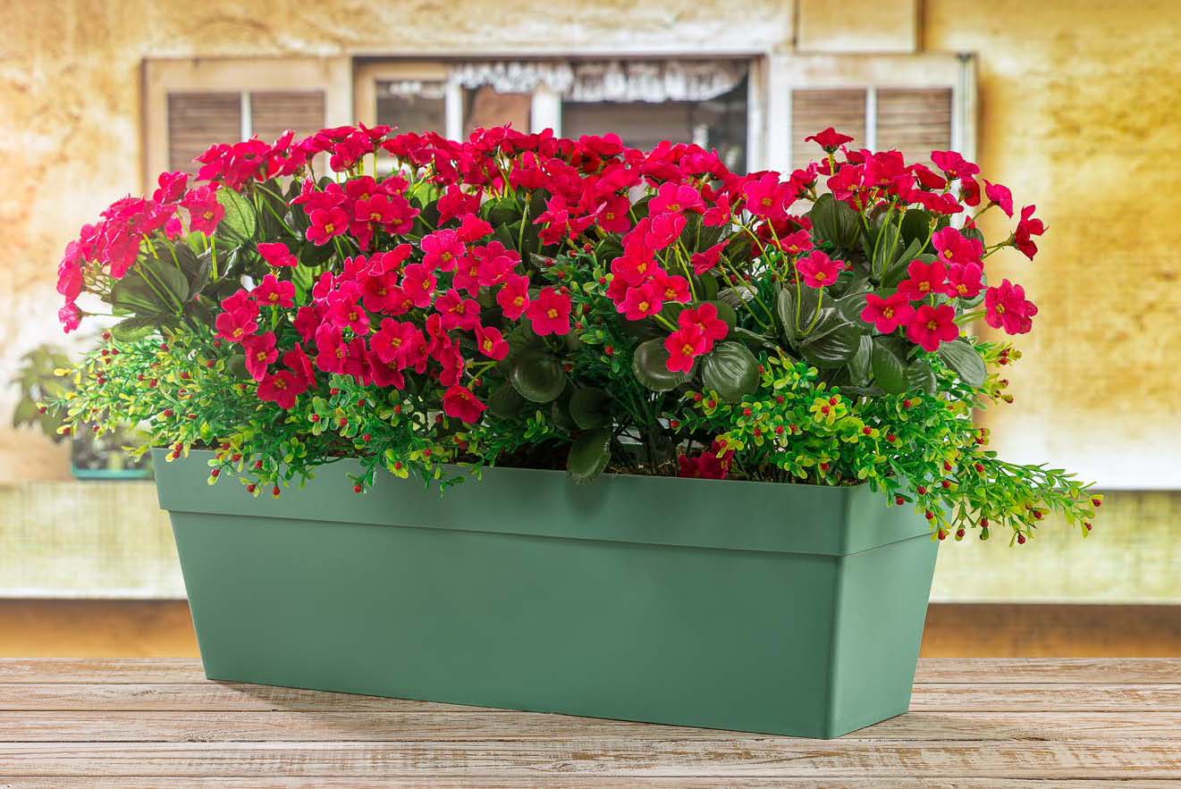 Yalı Balkon Saksı 10,8 Lt. No 2 Yeşil