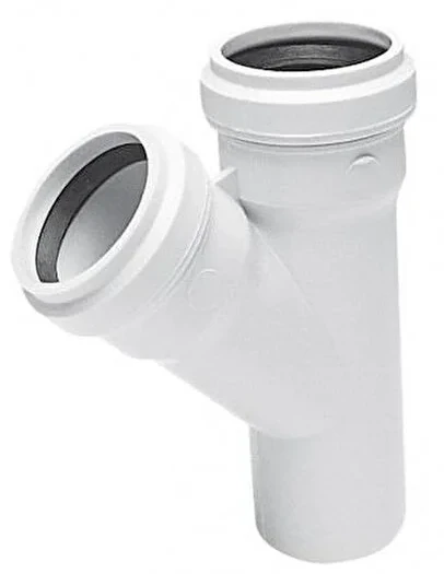 PVC  Tek Çatal Y 110/110/45º