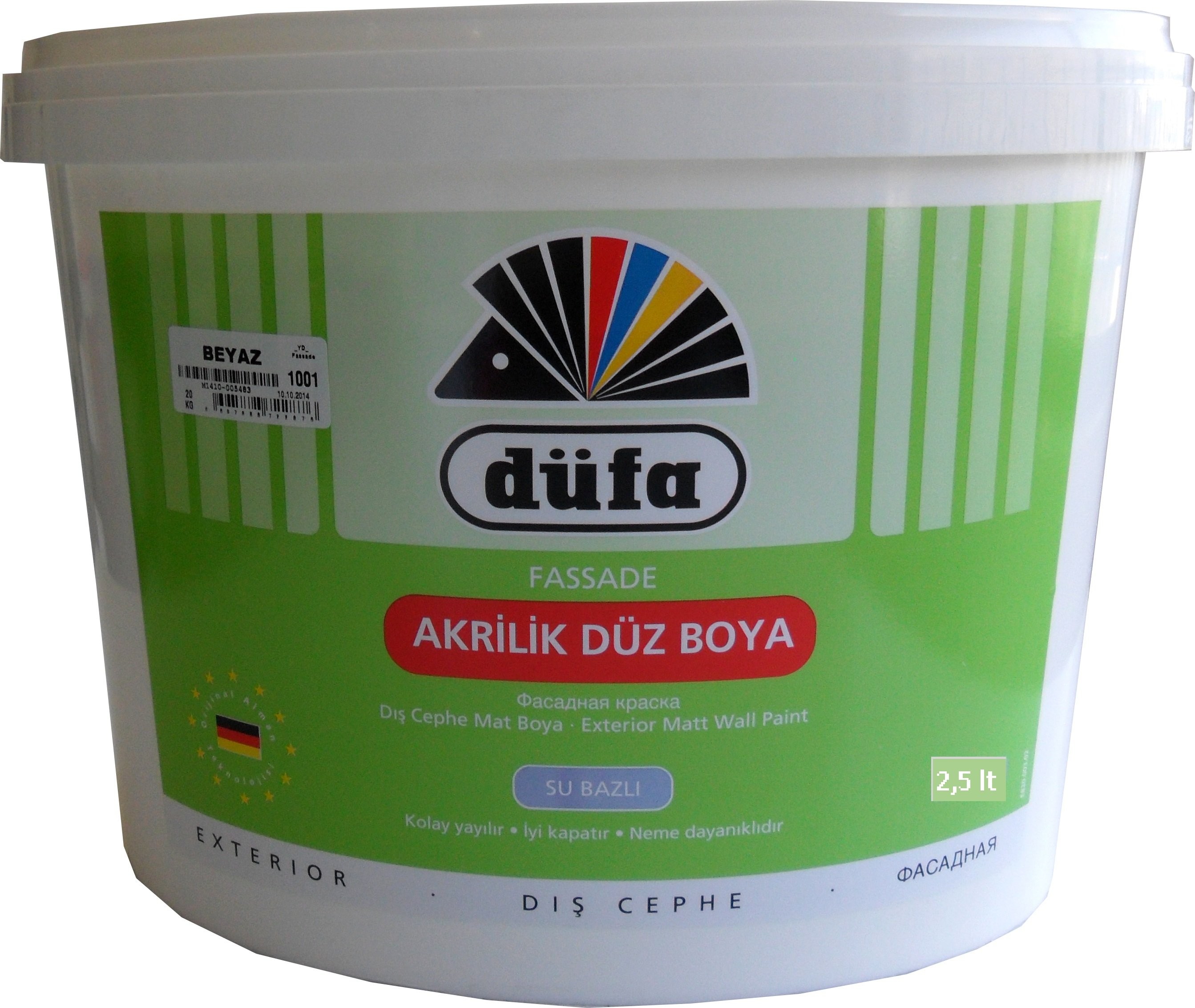 DÜFA FASSADE Akrilik Düz Dış Cephe 2.5LT.1001