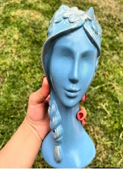 Peri Çiçekli Kız Vazo No1