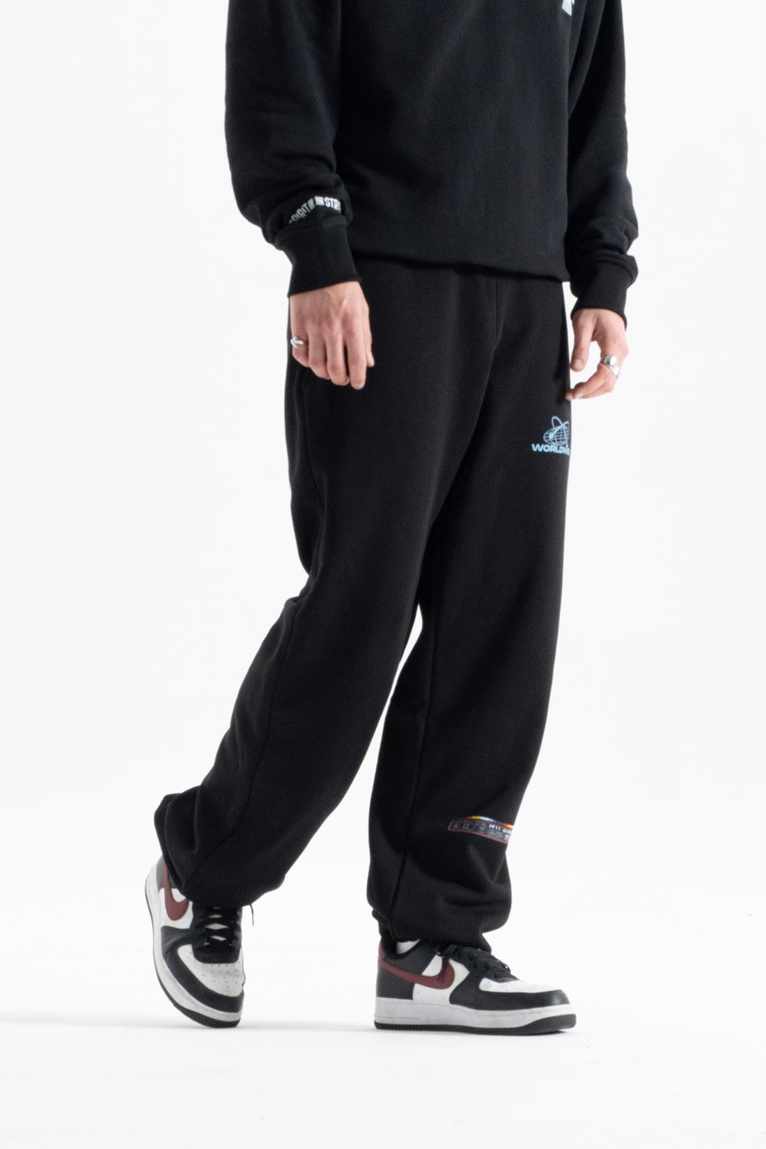 CLIMAX SİYAH OVERSIZE JOGGER | Graphic Street Style Erkek (%100 Pamuk)