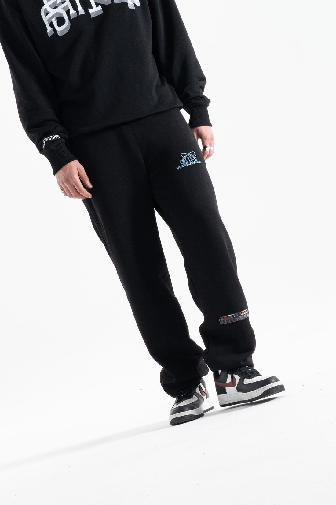 CLIMAX SİYAH OVERSIZE JOGGER | Graphic Street Style Erkek (%100 Pamuk)