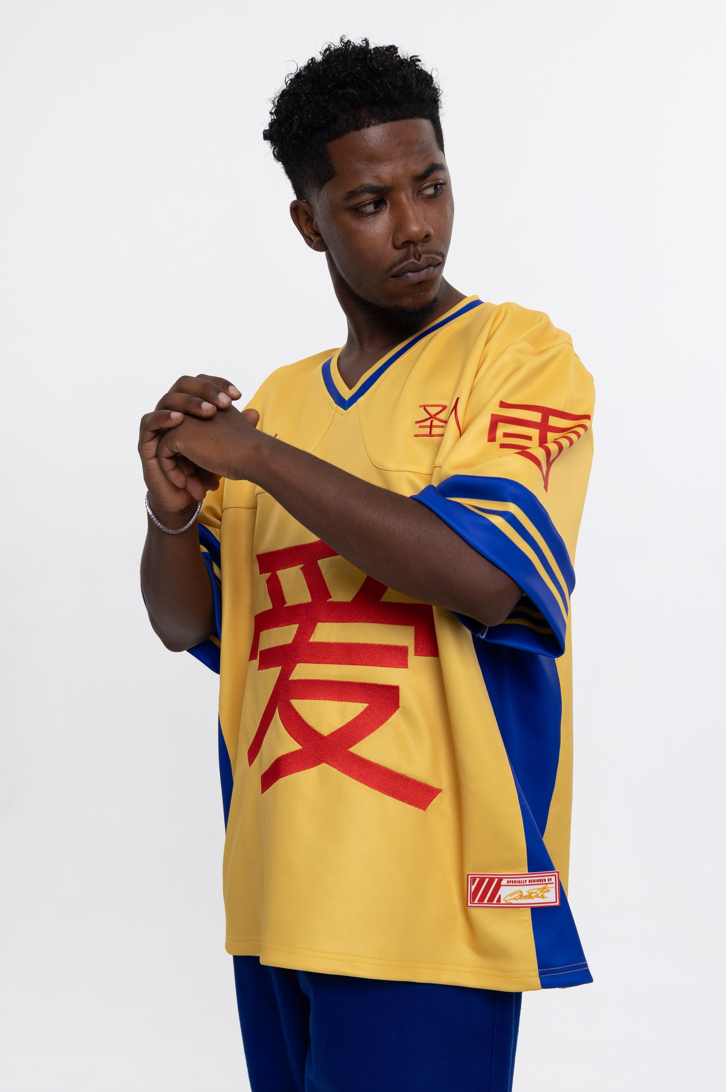 HANZO OVERSIZE JERSEY — Japon Nakış Street & Ski Style Erkek (Scuba Kumaş)