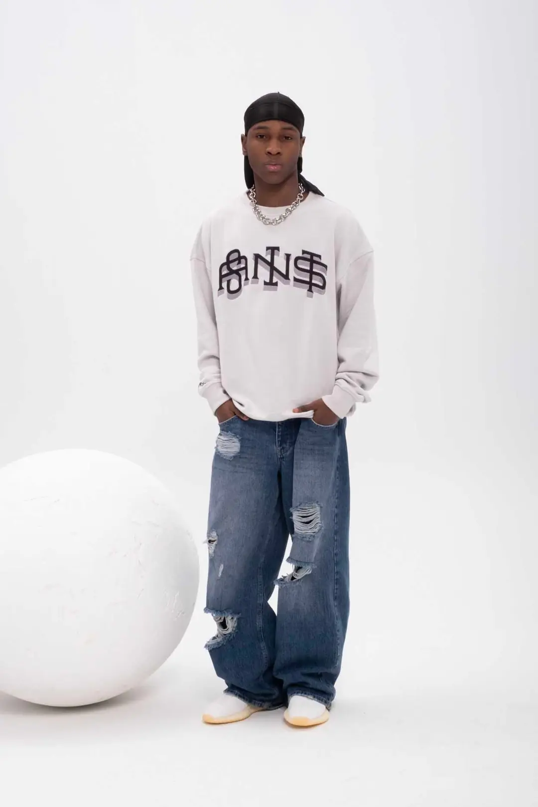 SLANG GREY SWEATSHIRT