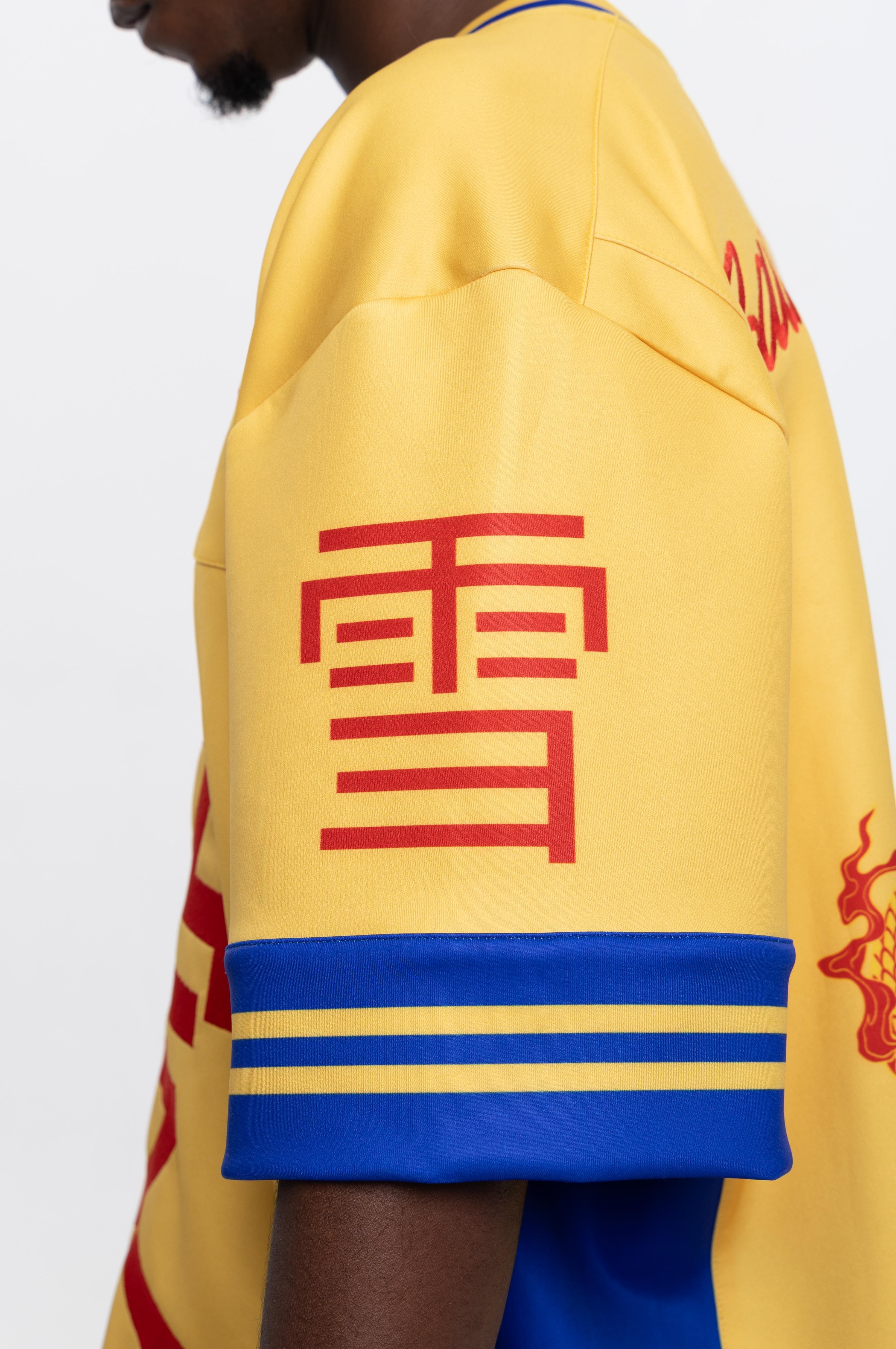 HANZO OVERSIZE JERSEY — Japon Nakış Street & Ski Style Erkek (Scuba Kumaş)