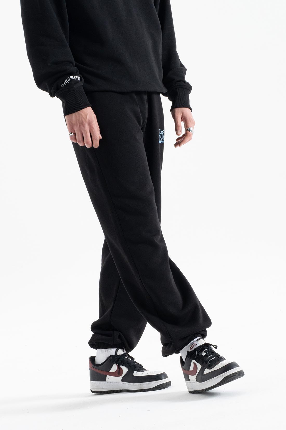 CLIMAX SİYAH OVERSIZE JOGGER | Graphic Street Style Erkek (%100 Pamuk)