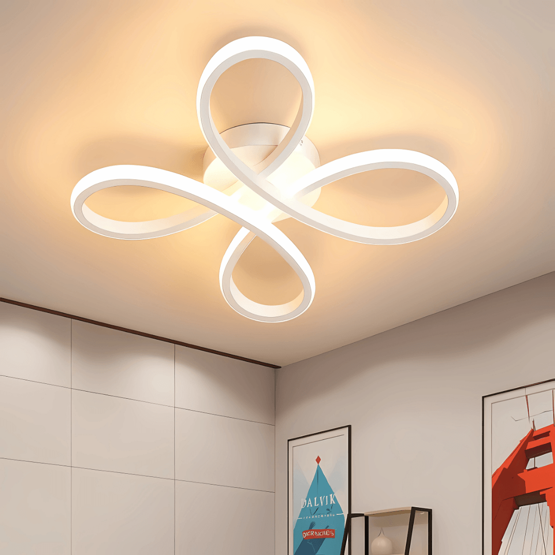 Salda Modern Beyaz Plafonyer Ultra Power Beyaz Ledli Avize - Çap 40 cm