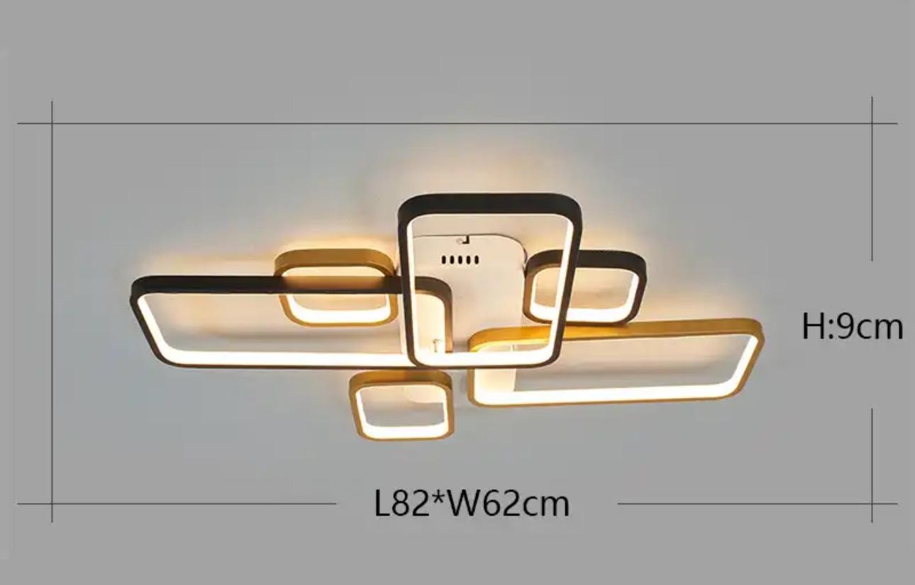 Napoli Mimari Tasarım 3 Renk Ledli  Plafonyer Modern Ledli Avize Led Avize