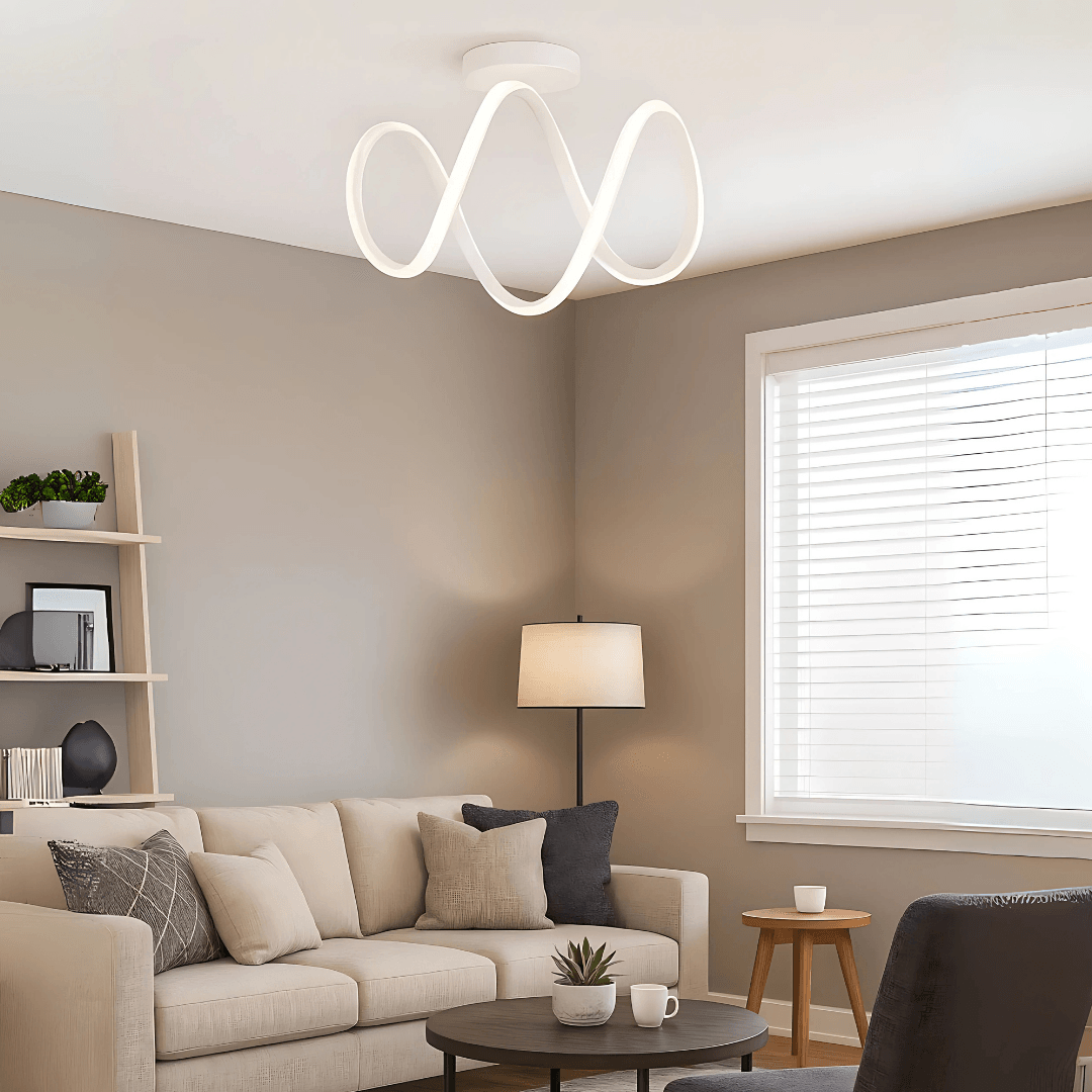 Dolce Modern Beyaz Plafonyer Ultra Power Beyaz Ledli Avize