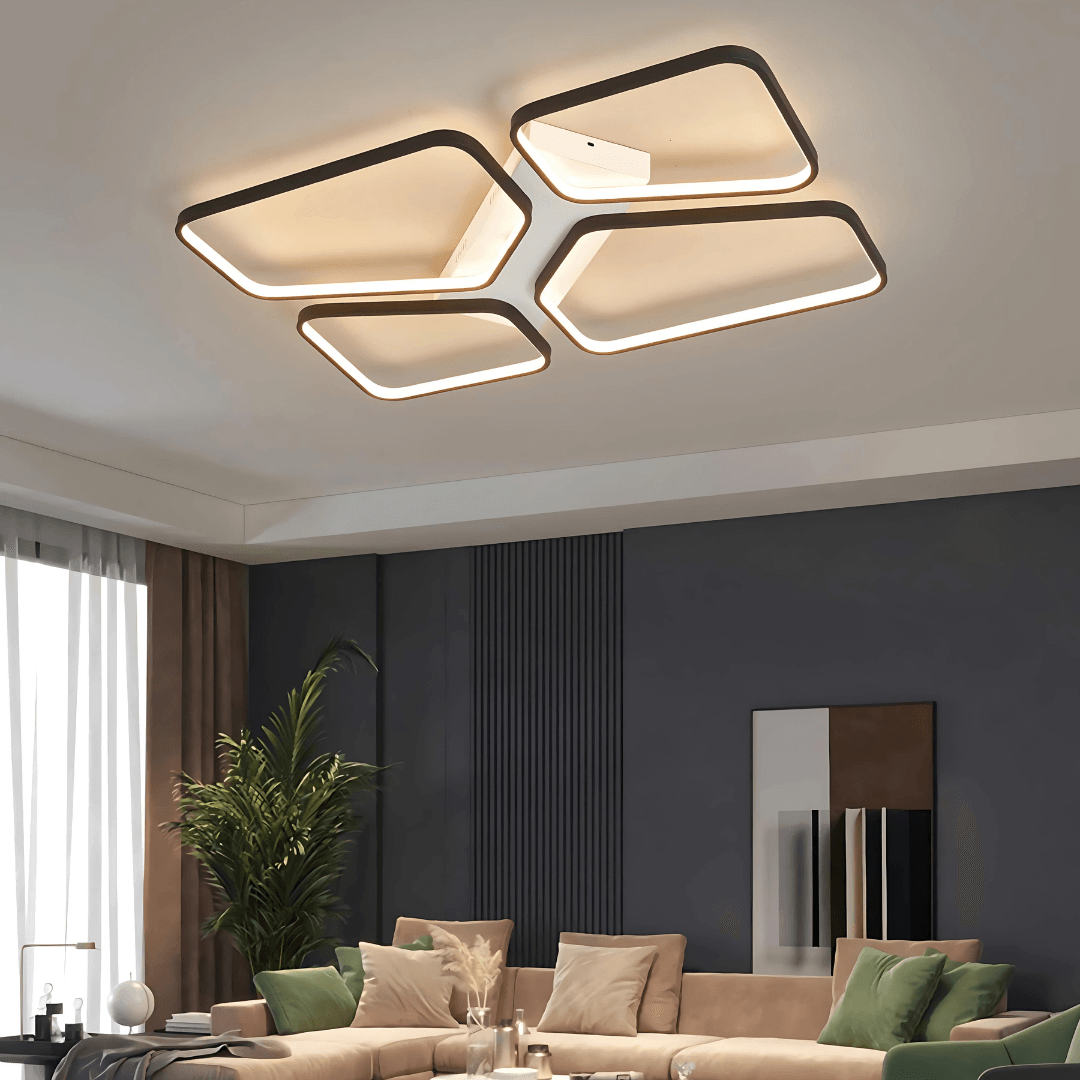 Pamira Modern 3 Renk Ledli Mimari Tasarım Plafonyer Ledli Avize Led Avize 