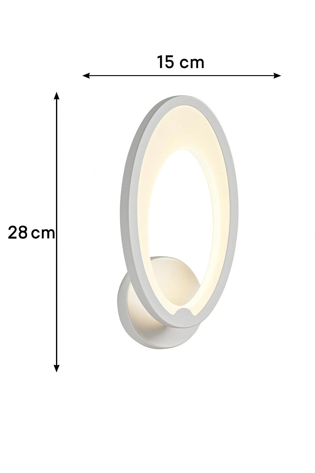 MS31005-1 Beyaz Mimari 3 Renk Ledli Modern Aplik-Takım 2 Adet