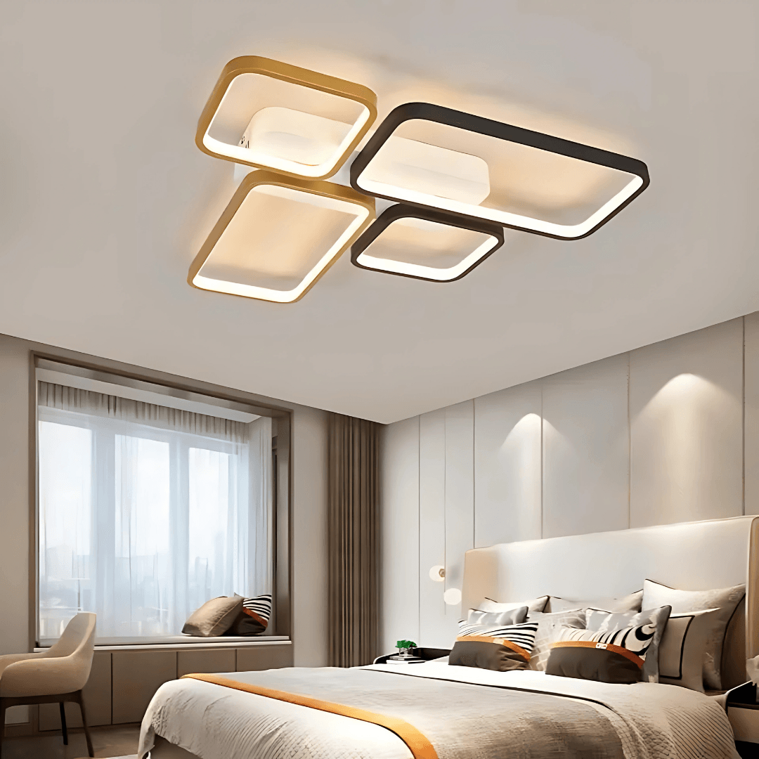 Toronto Mimari Tasarım 3 Renk Ledli Avize Plafonyer Modern Led Avize