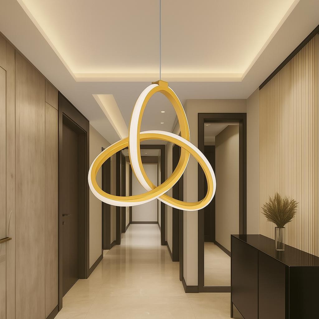 Asya Eskitme Modern Ultra Beyaz Ledli Sarkık Ledli Avize Led Avize