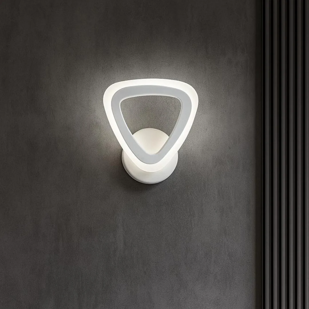 MS39006-1 Beyaz Mimari 3 Renk Ledli Modern Aplik-Takım 2 Adet 
