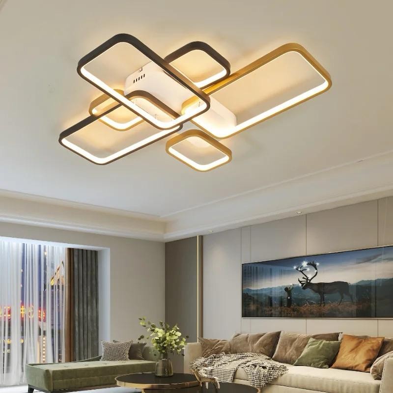 Napoli Mimari Tasarım 3 Renk Ledli  Plafonyer Modern Ledli Avize Led Avize