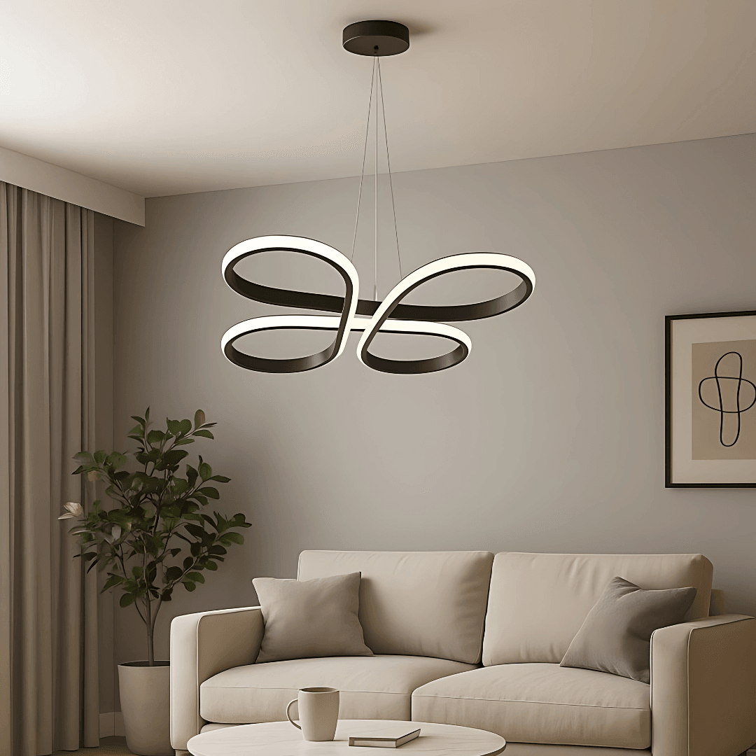 Bohem Siyah 3 Renk Ledli Sarkık Ledli Avize Modern Led Avize 