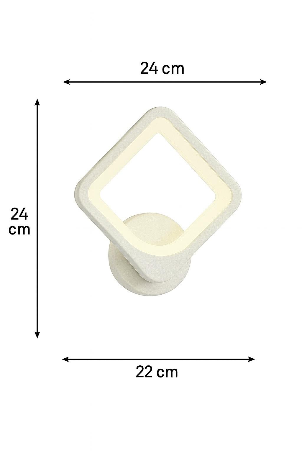 MS72006-1 Beyaz Mimari 3 Renk Ledli Modern Aplik-Takım 2 Adet