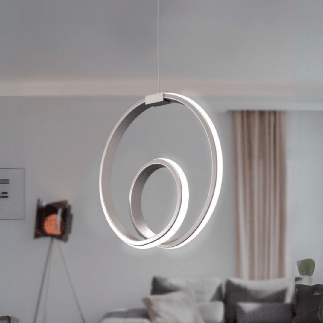 Orcen Gri Modern Ultra Power Beyaz Ledli Avize