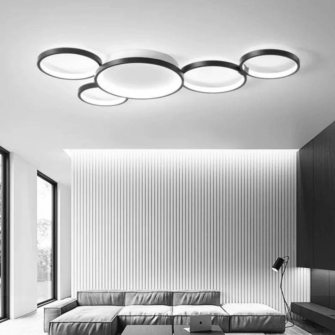 Loretto Modern 3 Renk Ledli Plafonyer Mimari Tasarım Plafonyer  Ledli Avize