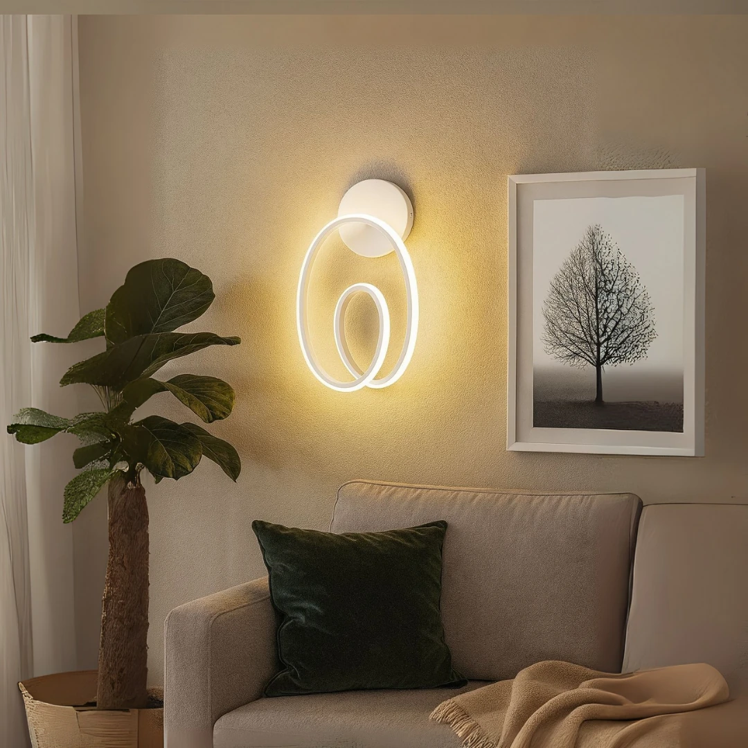 Lucca Beyaz Günışığı Ledli Mimari Tasarım Dekoratif Ledli Aplik