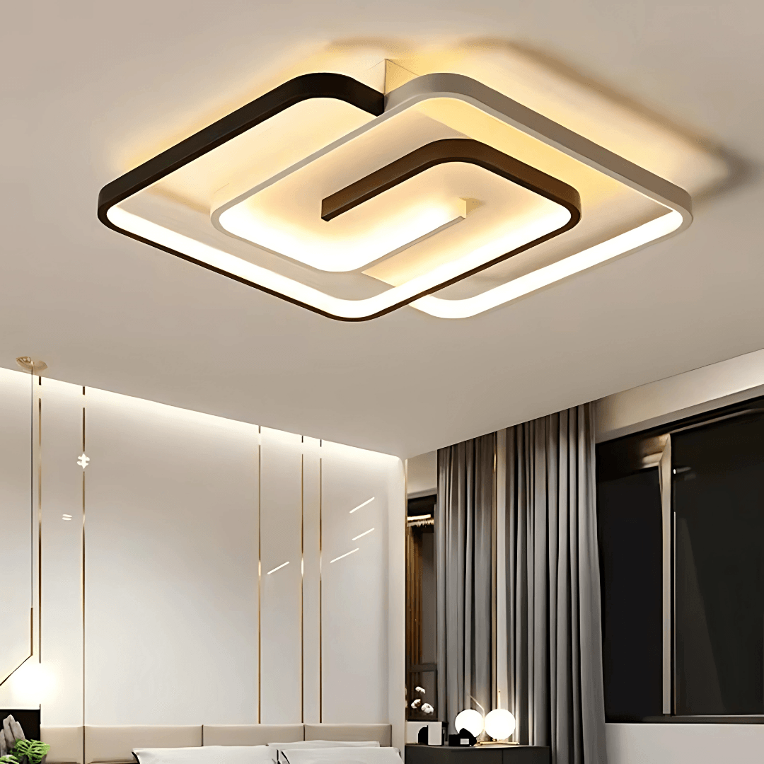 Mabel Modern 3 Renk Ledli Mimari Tasarım Plafonyer Ledli Avize