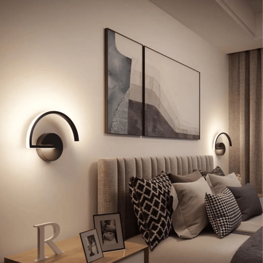 Vigo Siyah Modern Günışığı Ledli Aplik 2 Adet