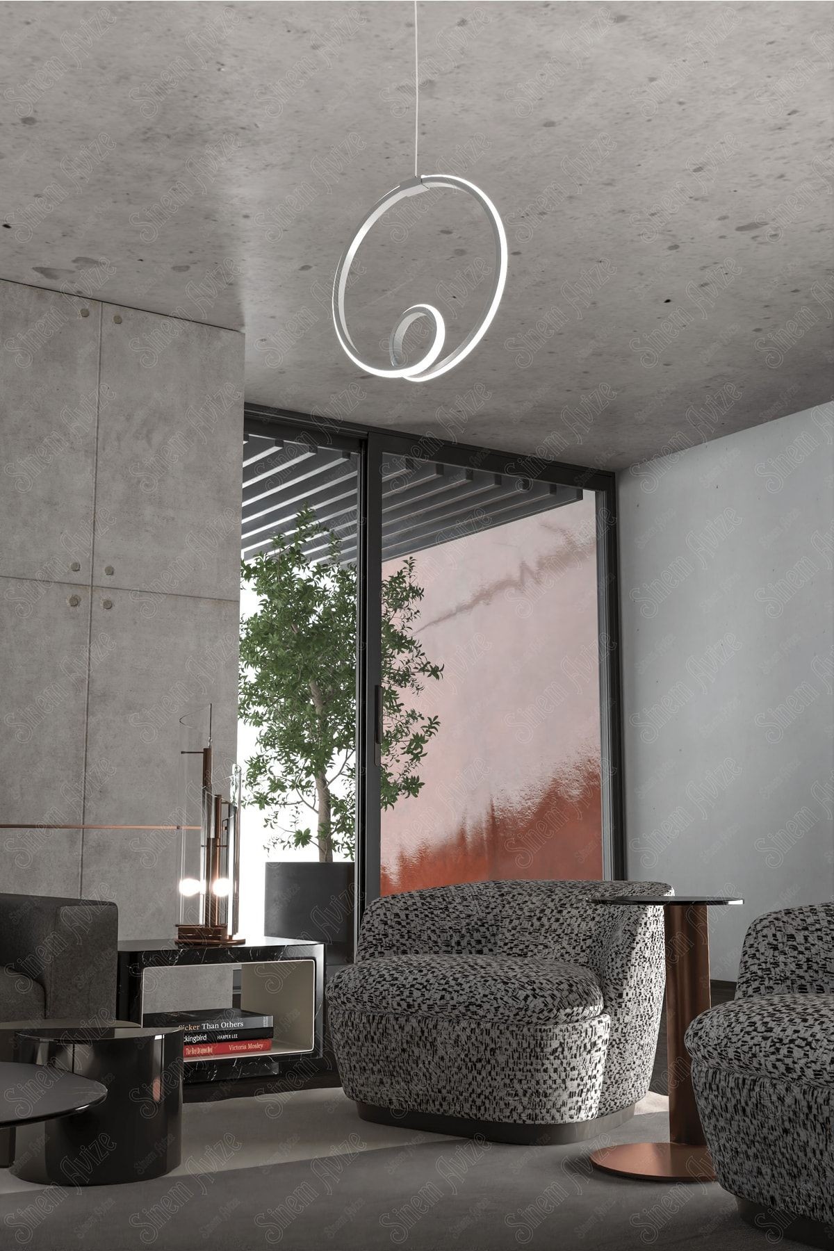 Orcen Beyaz Modern Ultra Süper Günışığı Ledli Avize