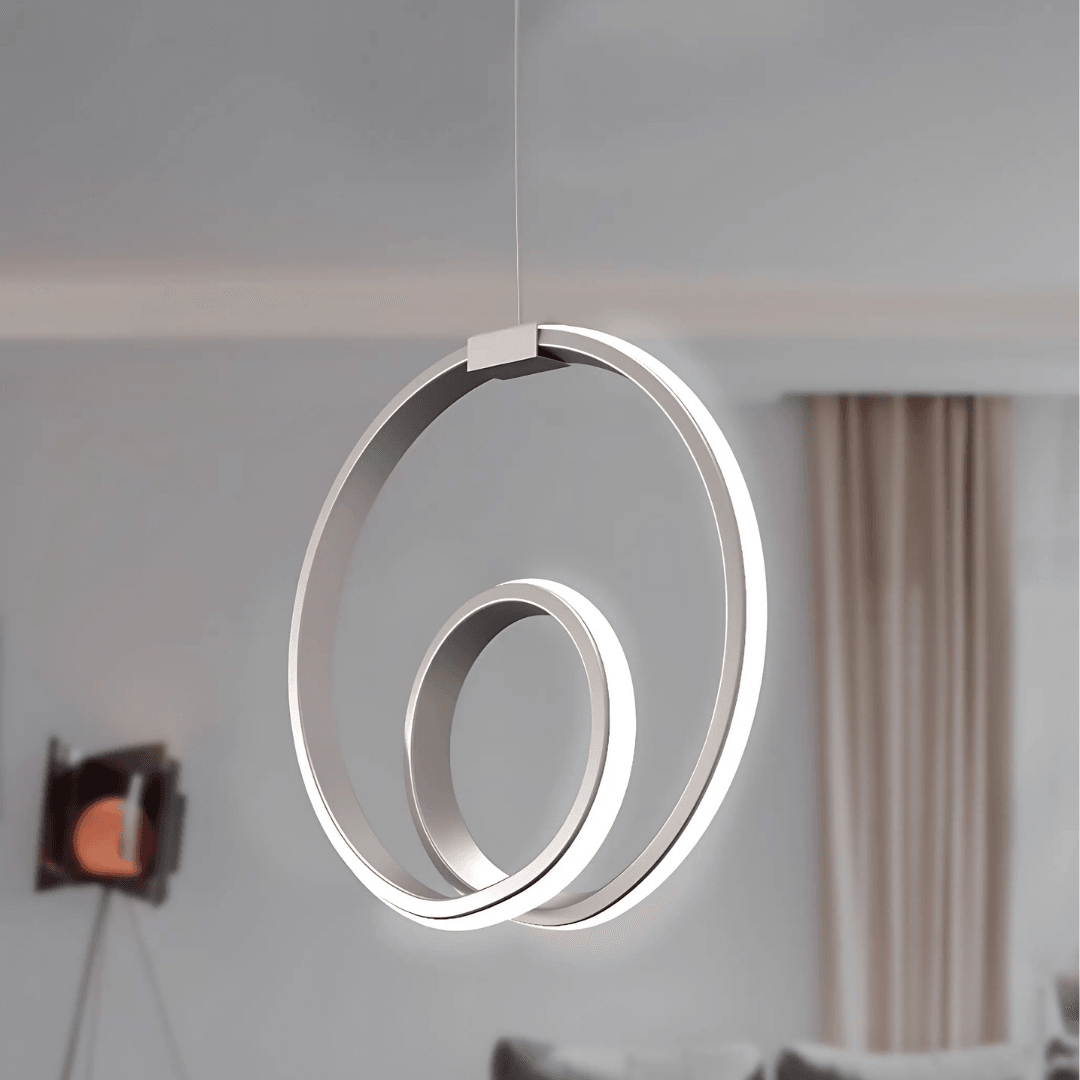 Orcen Gri Modern Ultra Power Beyaz Ledli Avize