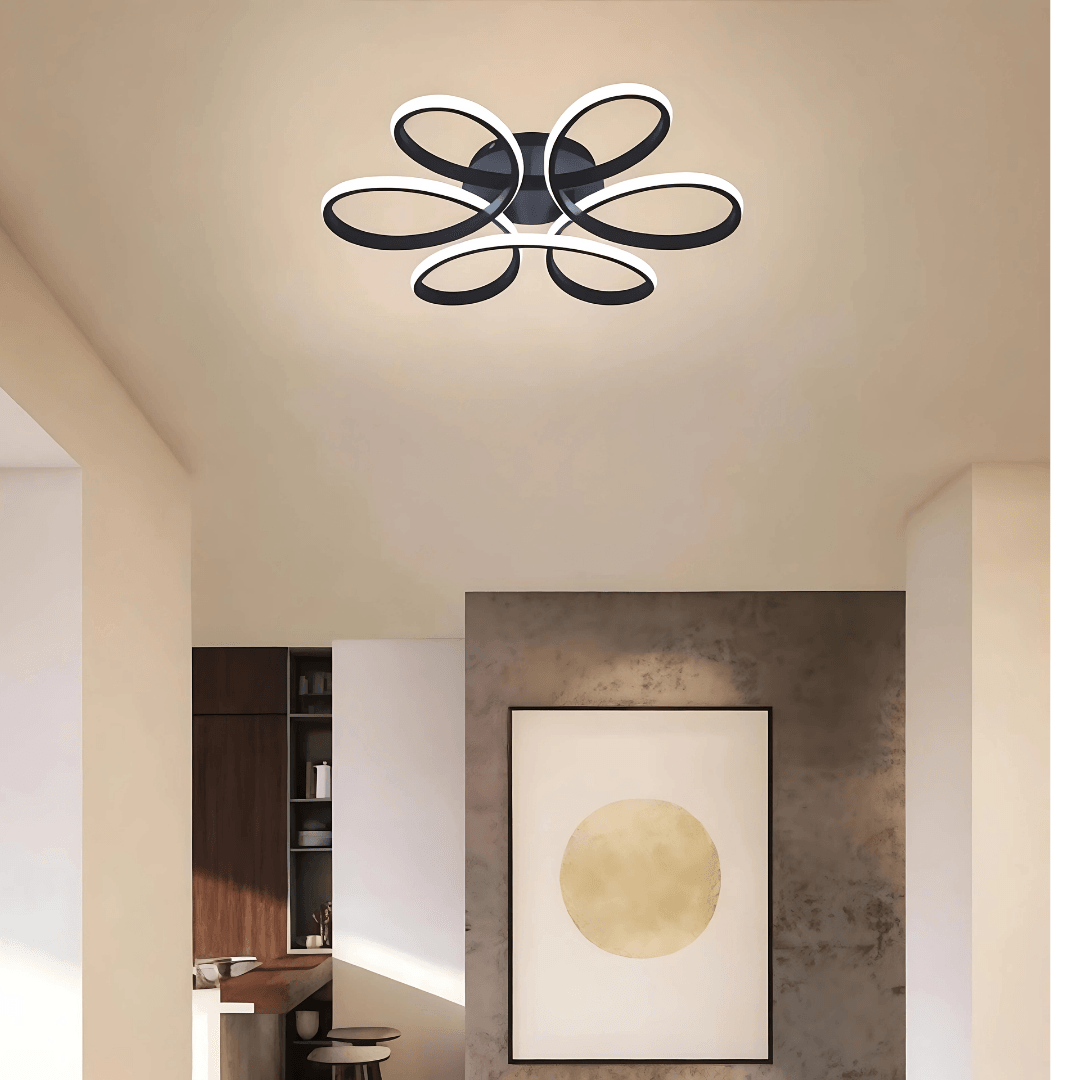 Papatya Modern Beyaz Plafonyer Ultra Power Beyaz Ledli Avize - Çap 40 cm