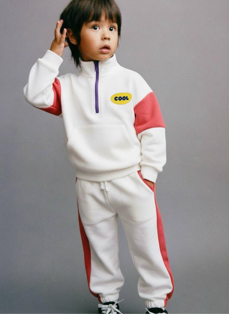 COOL Baskılı Sweatshirt Beyaz