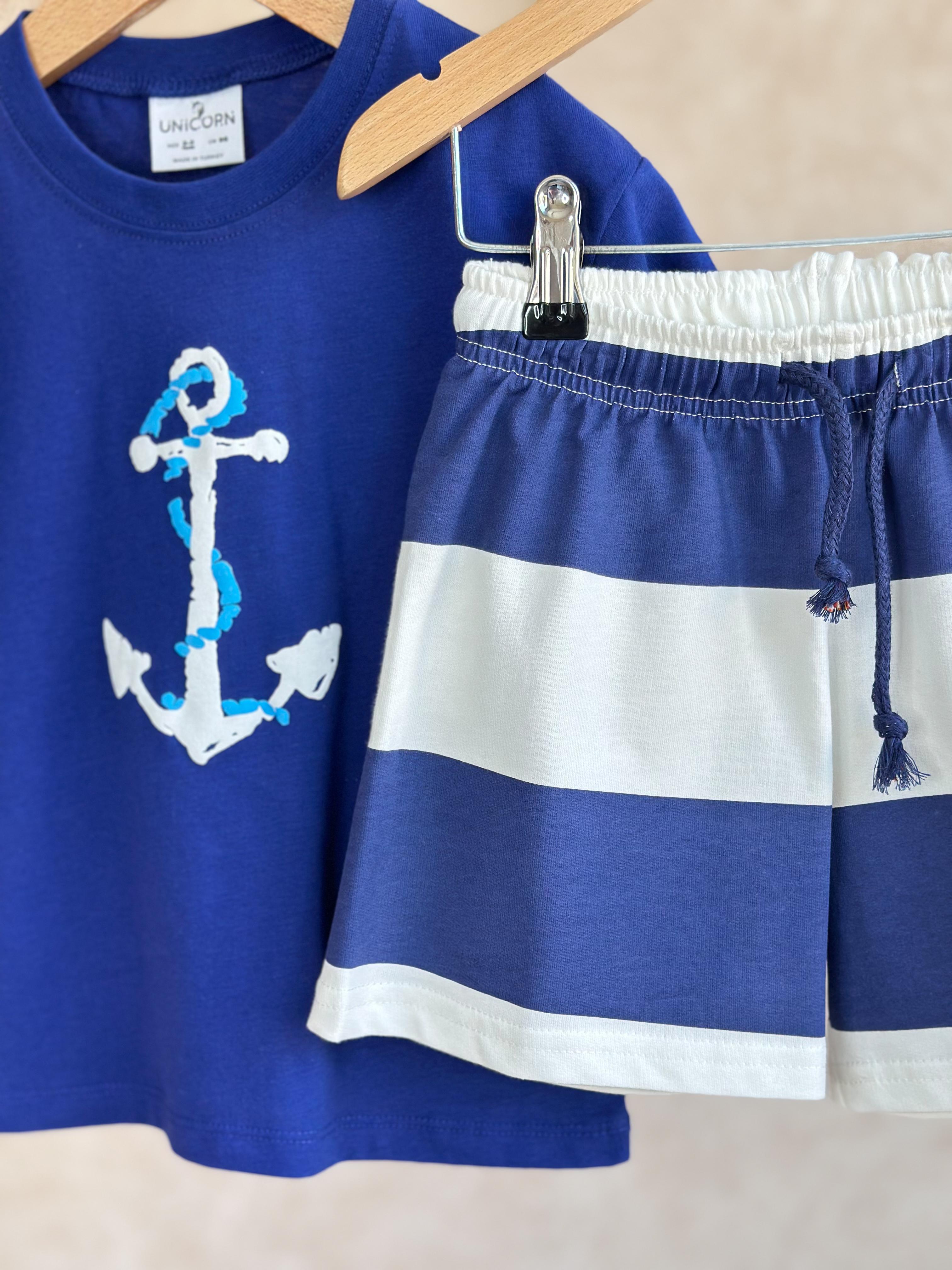 NAVY BOY Erkek Çocuk T-Shirt ve Şort Takım