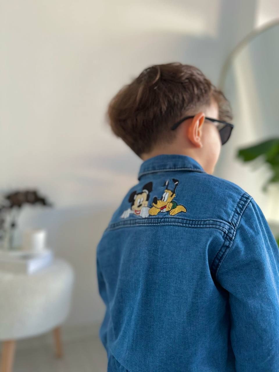 Mickey Baskılı Denim Takım