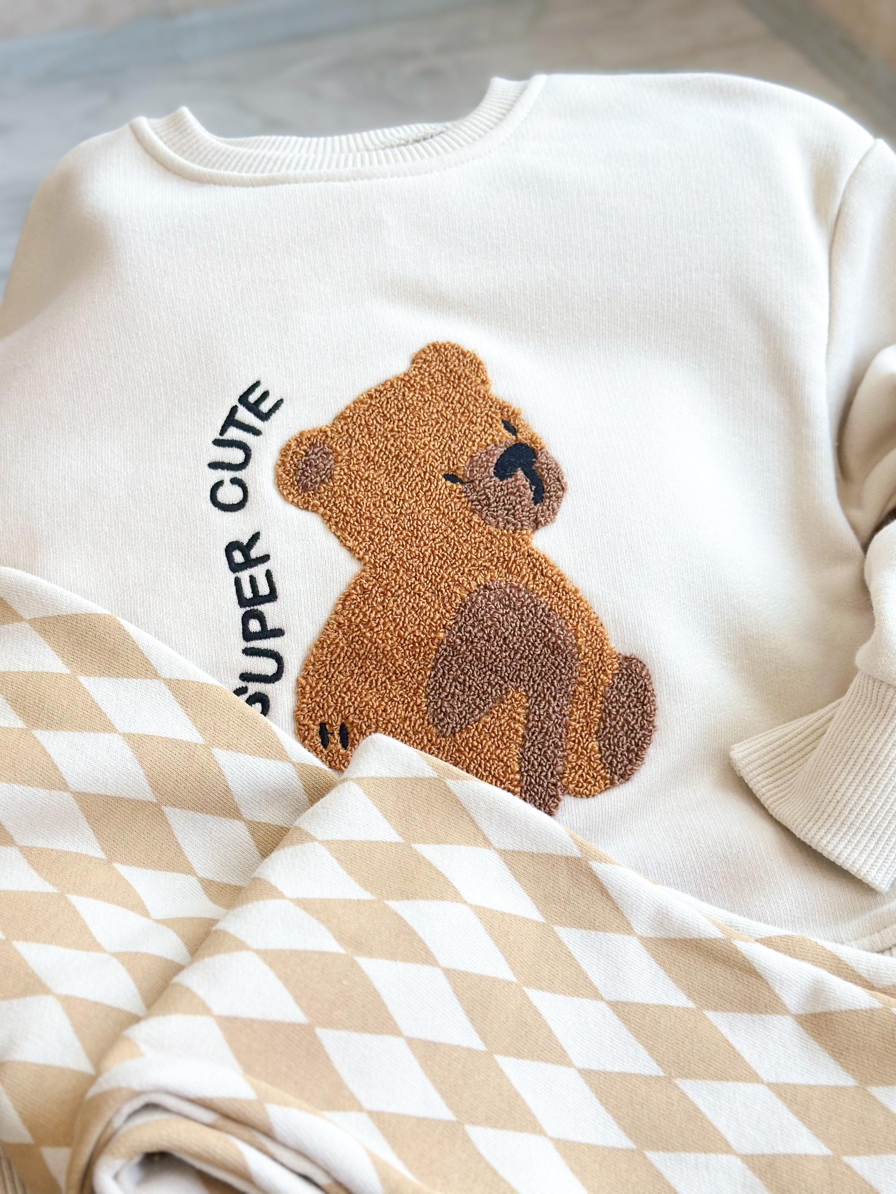 Teddy Bear Unisex Sweatshirt-Pantolon Takım