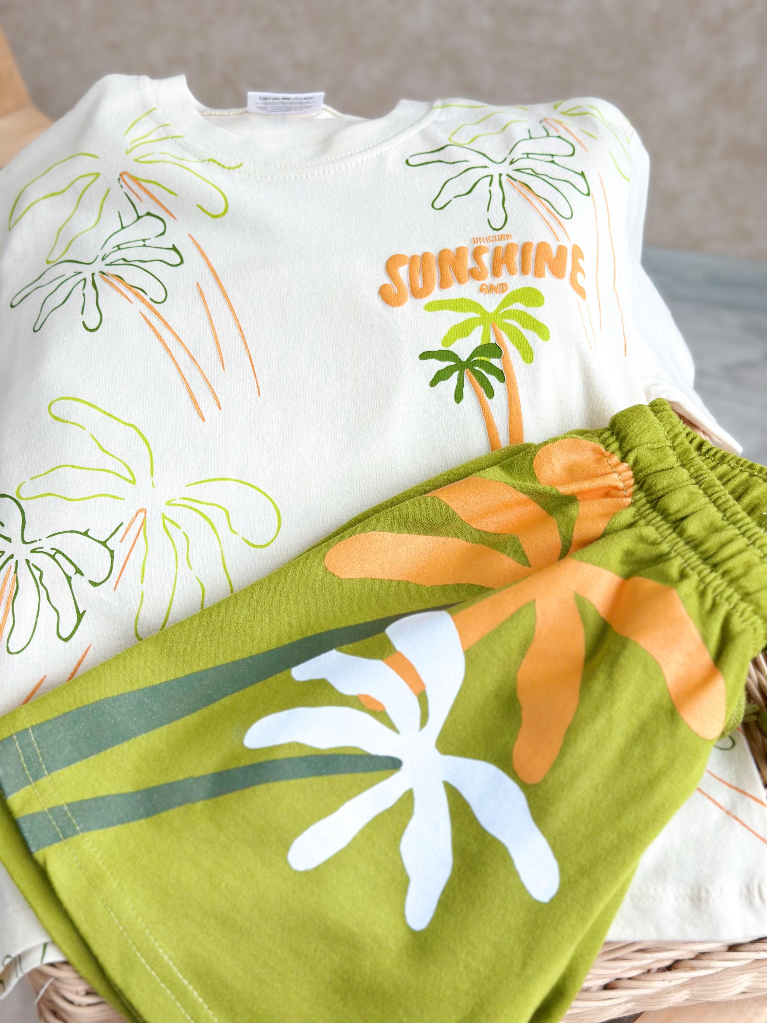 SUNSHINE SURF T-Shirt ve Şort Takım