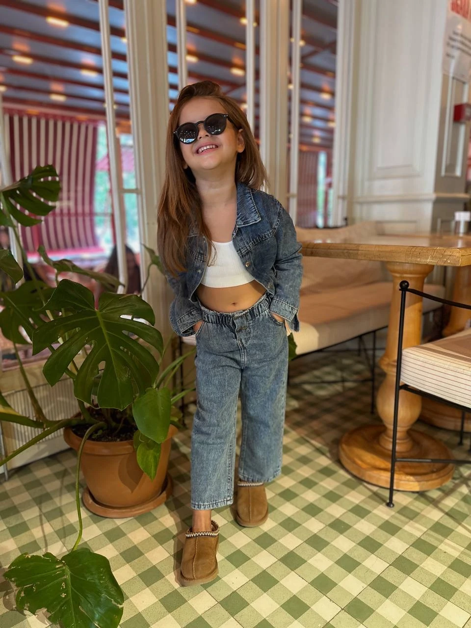 Denim Ceket ve Pantolon Takım