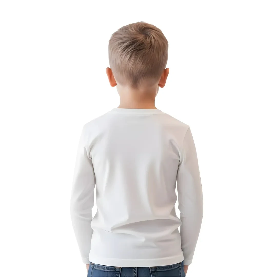 ATATÜRK Baskılı Uzun Kollu Tshirt - Unisex - Beyaz