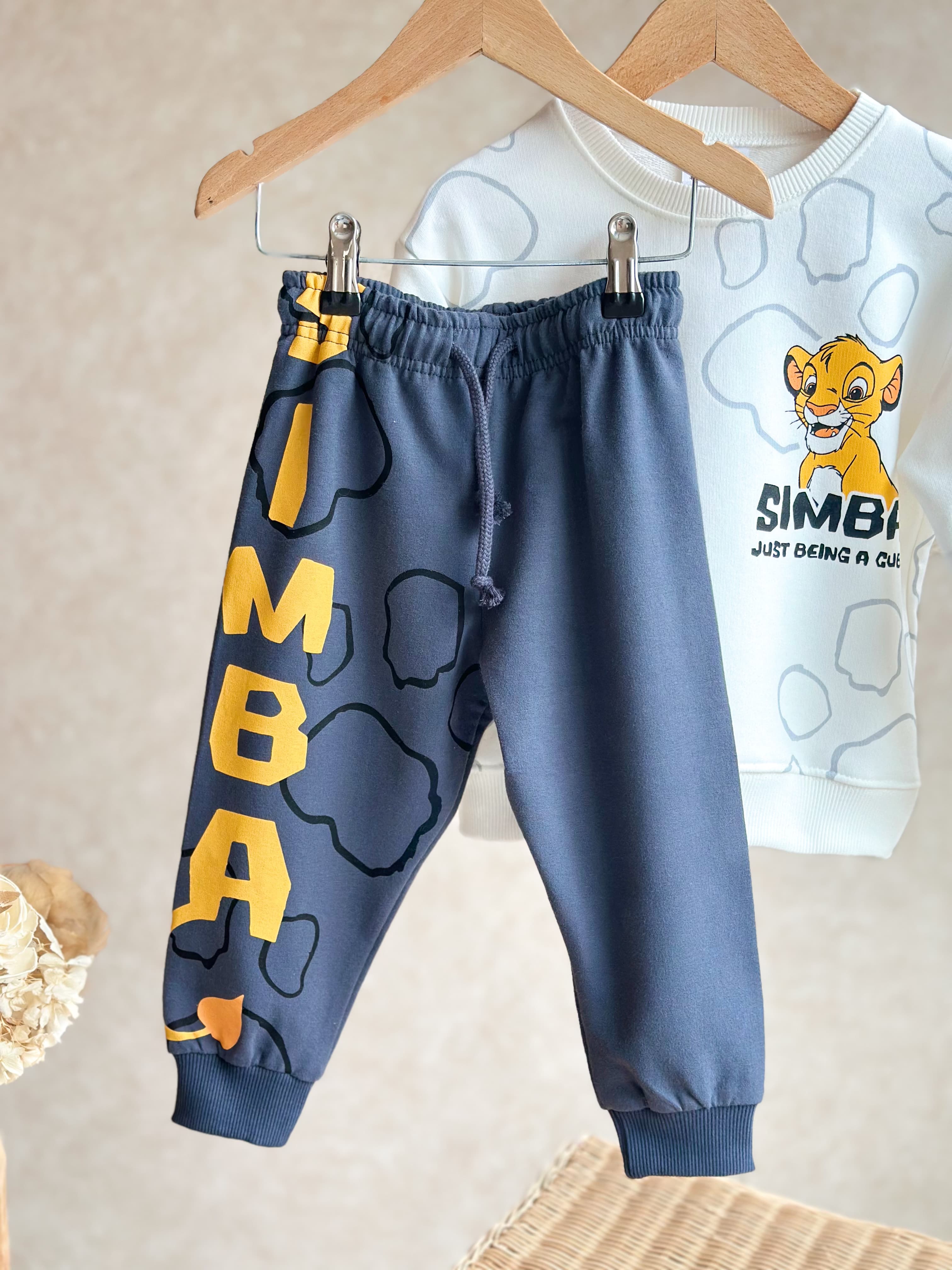 LION KING Baskılı Sweatshirt ve Eşofman Takım