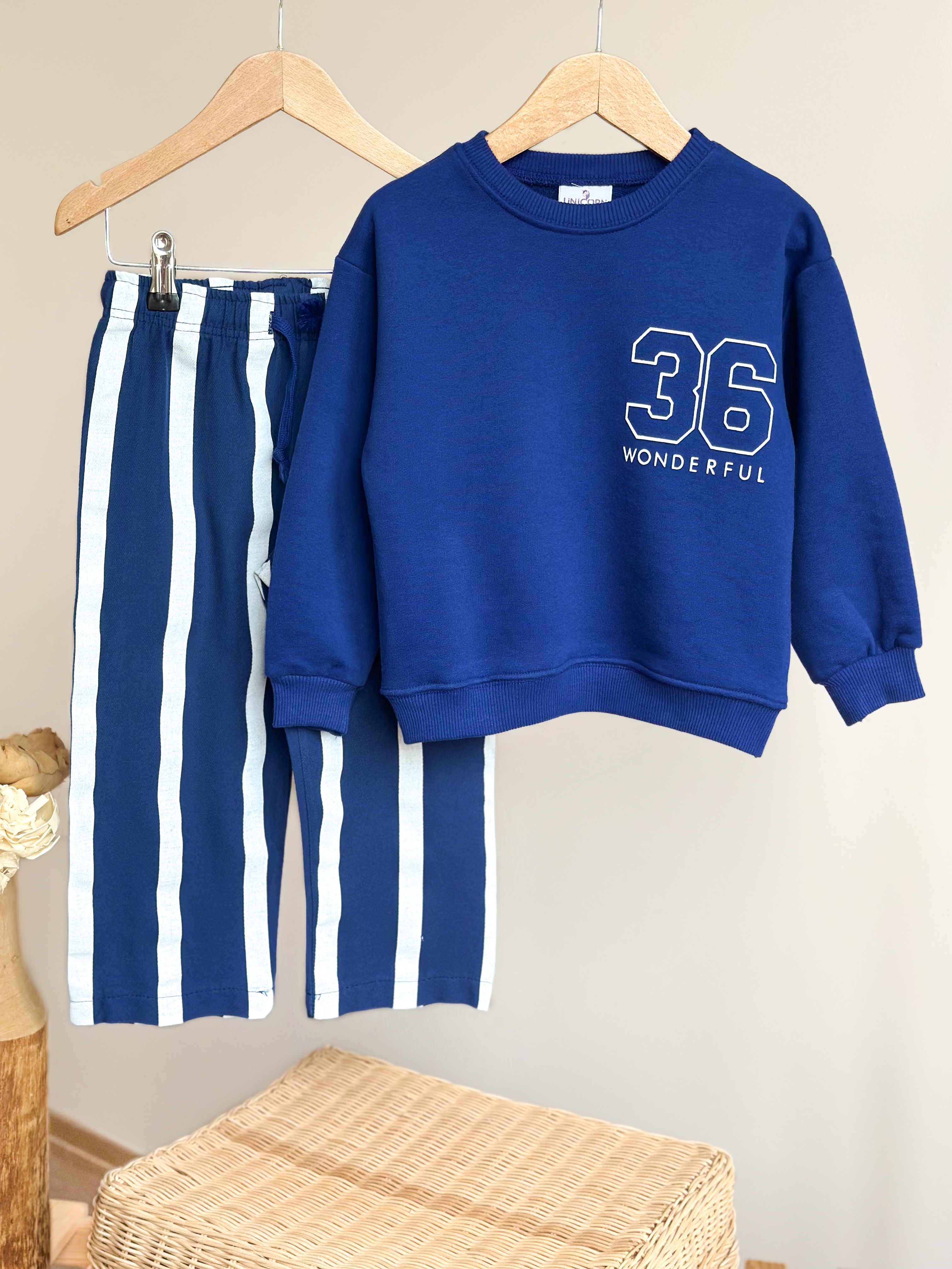 36 BOYS WONDERFUL Sweatshirt ve Dokuma Pantolon Takım