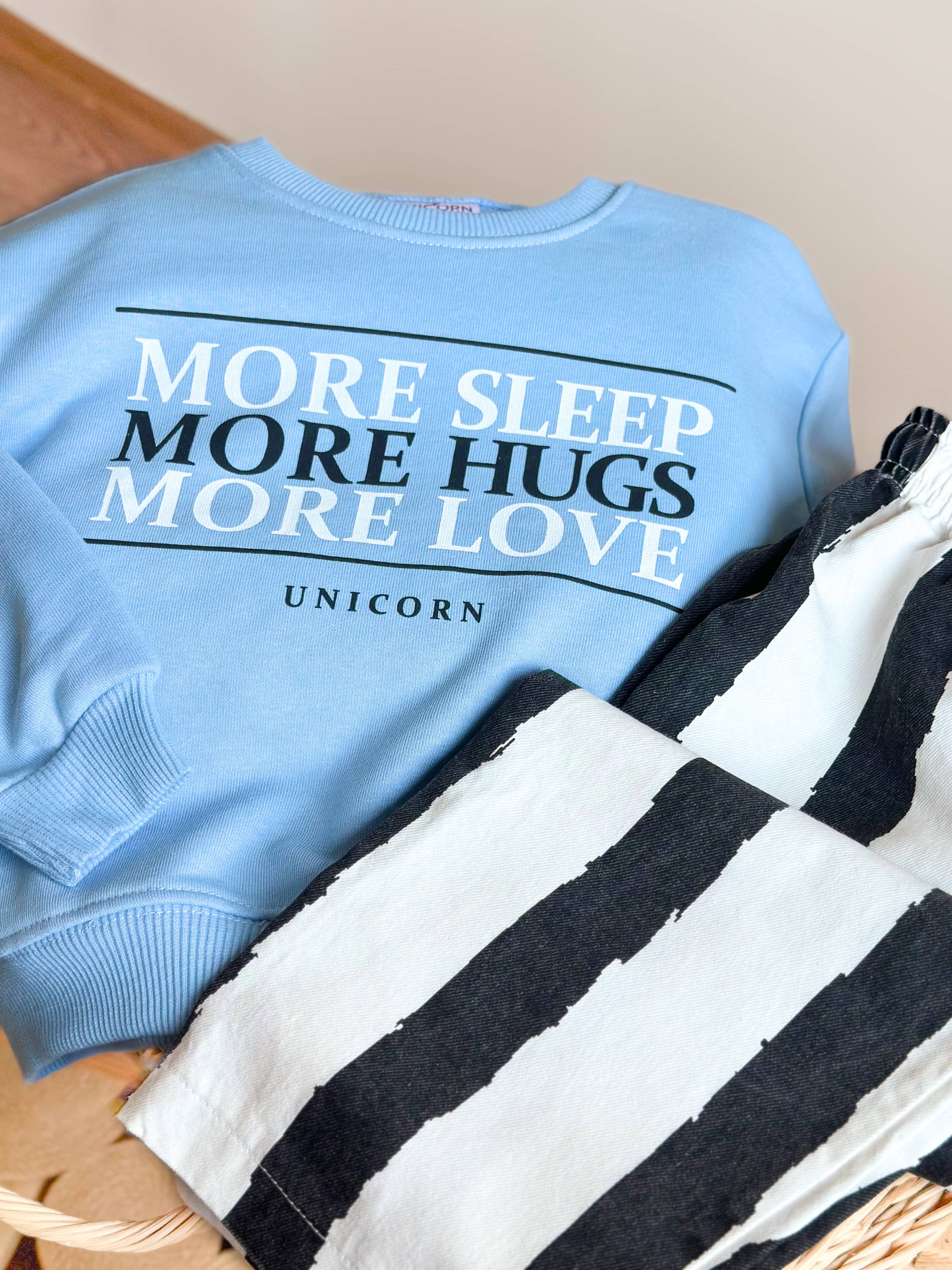 MORE SLEEP Sweatshirt ve Dokuma Pantolon Erkek Çocuk Takım