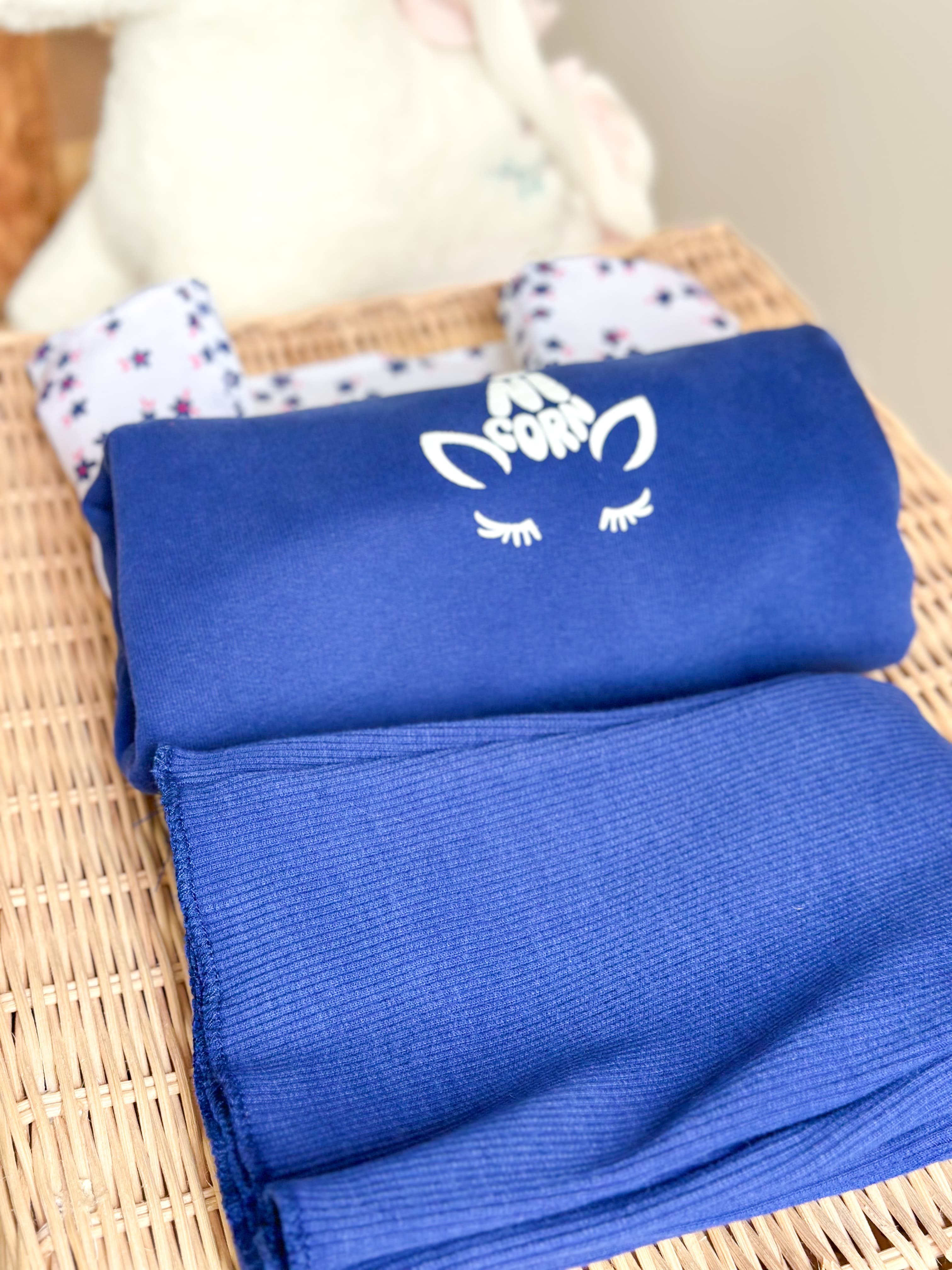 NAVYBLUE FLOWER Gömlek Detaylı Sweatshirt ve İspanyol Paça Tayt Takım