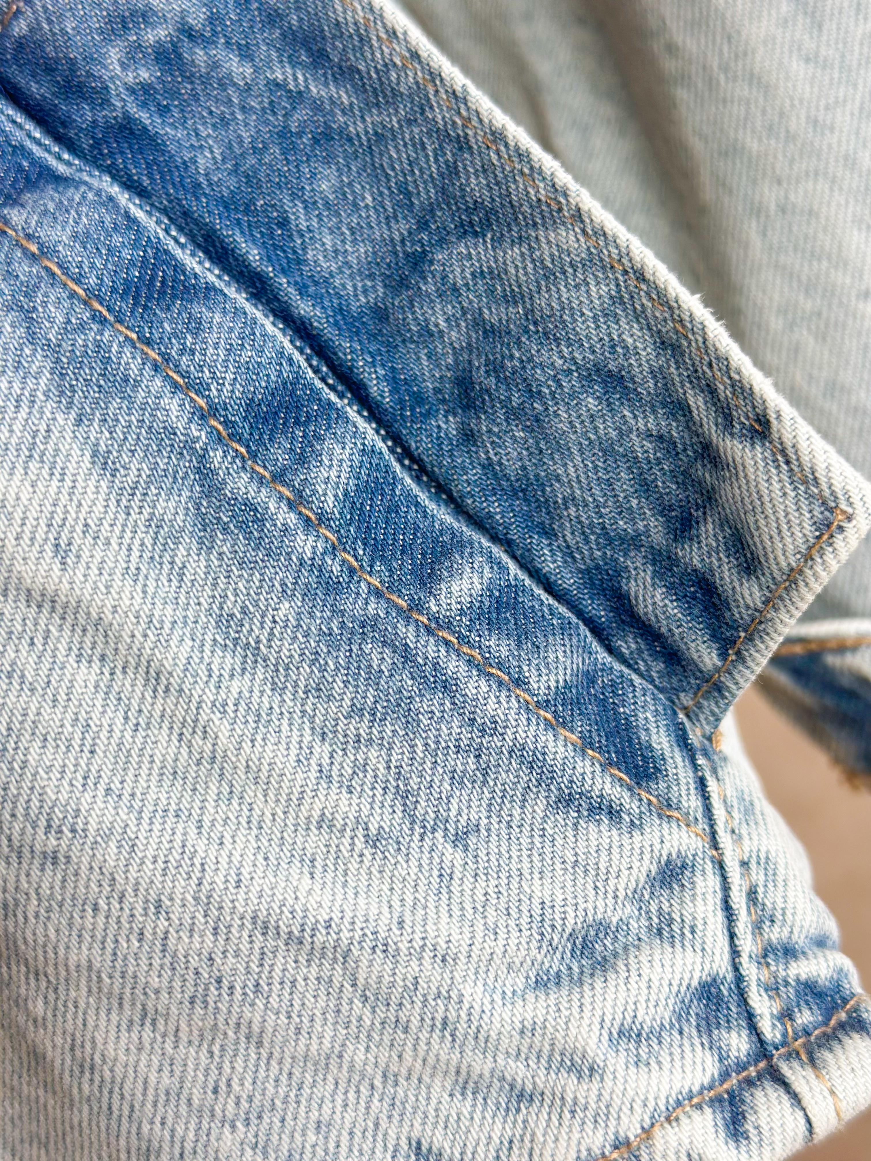 Denim Sade Kapüşonlu Ceket