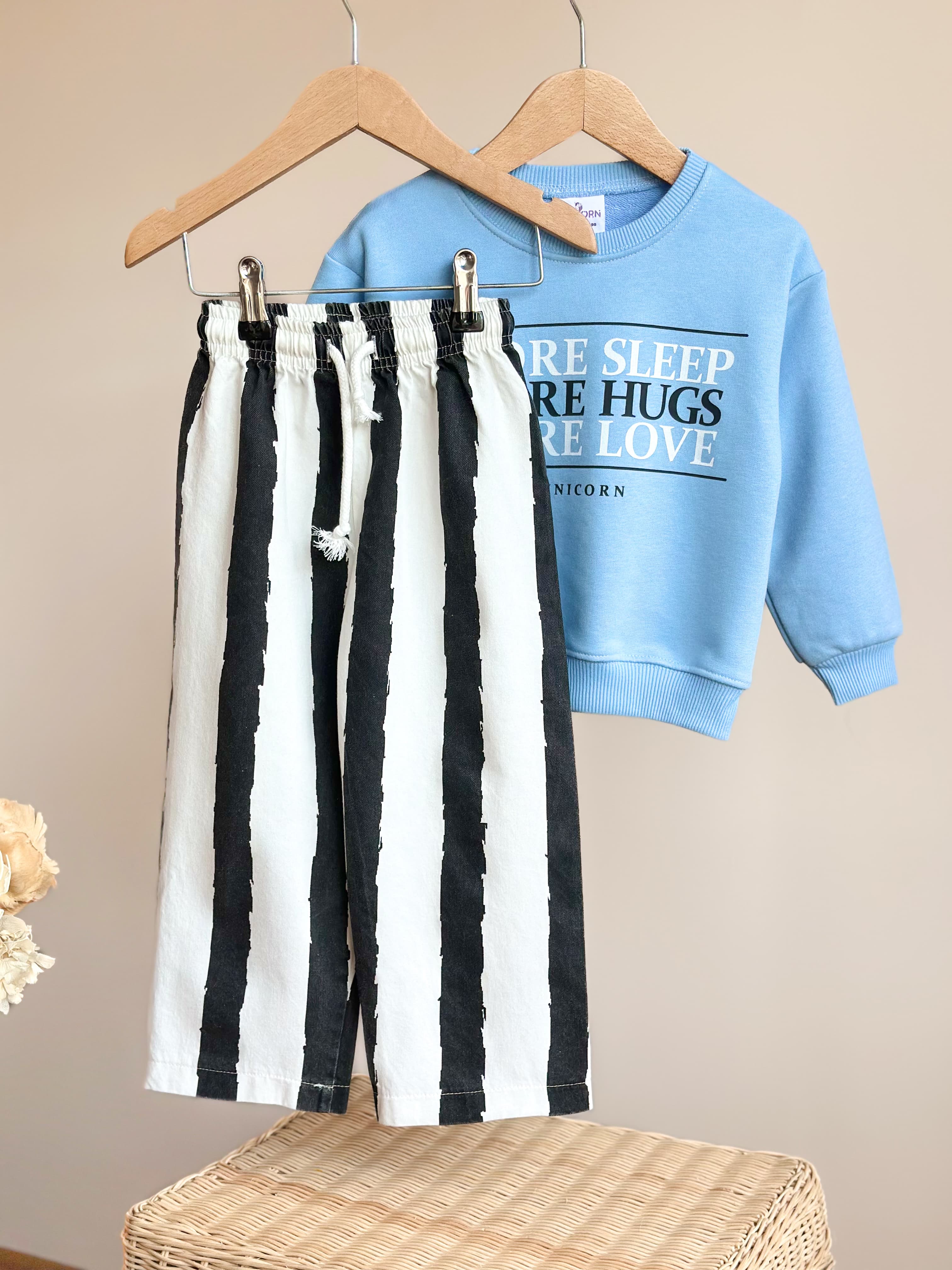 MORE SLEEP Sweatshirt ve Dokuma Pantolon Erkek Çocuk Takım