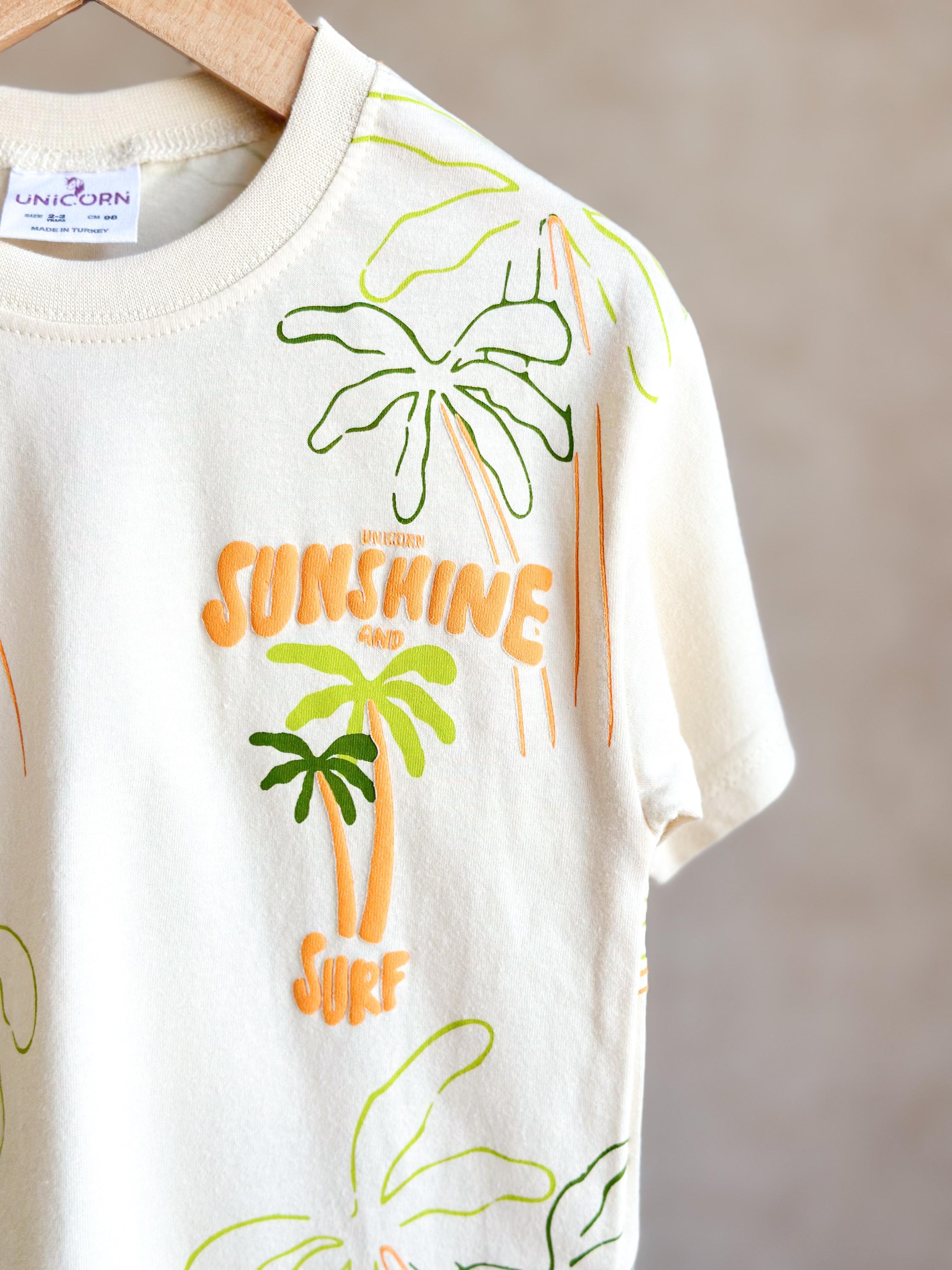 SUNSHINE SURF T-Shirt ve Şort Takım