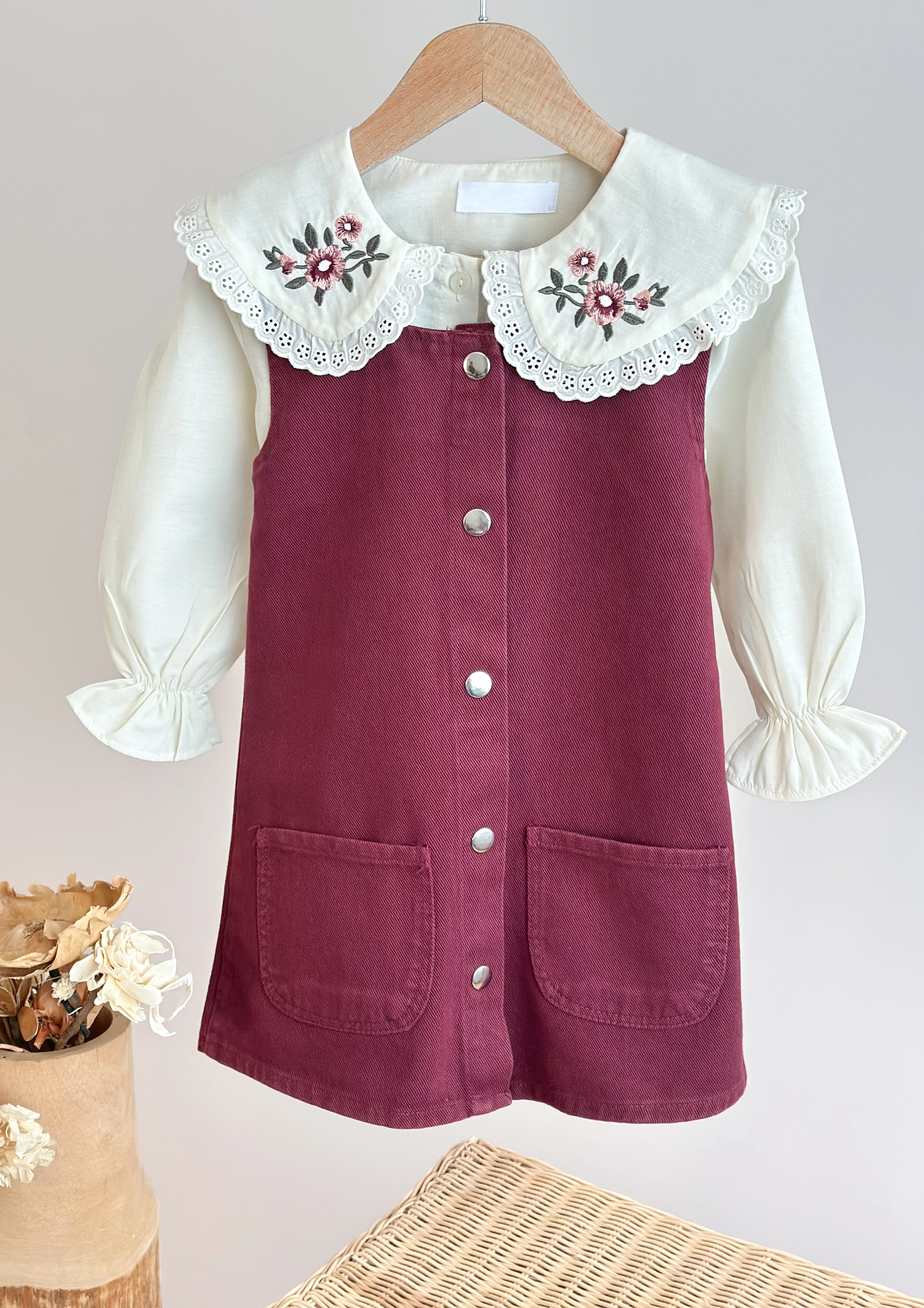 Tasarım Kot Jile - Bordo