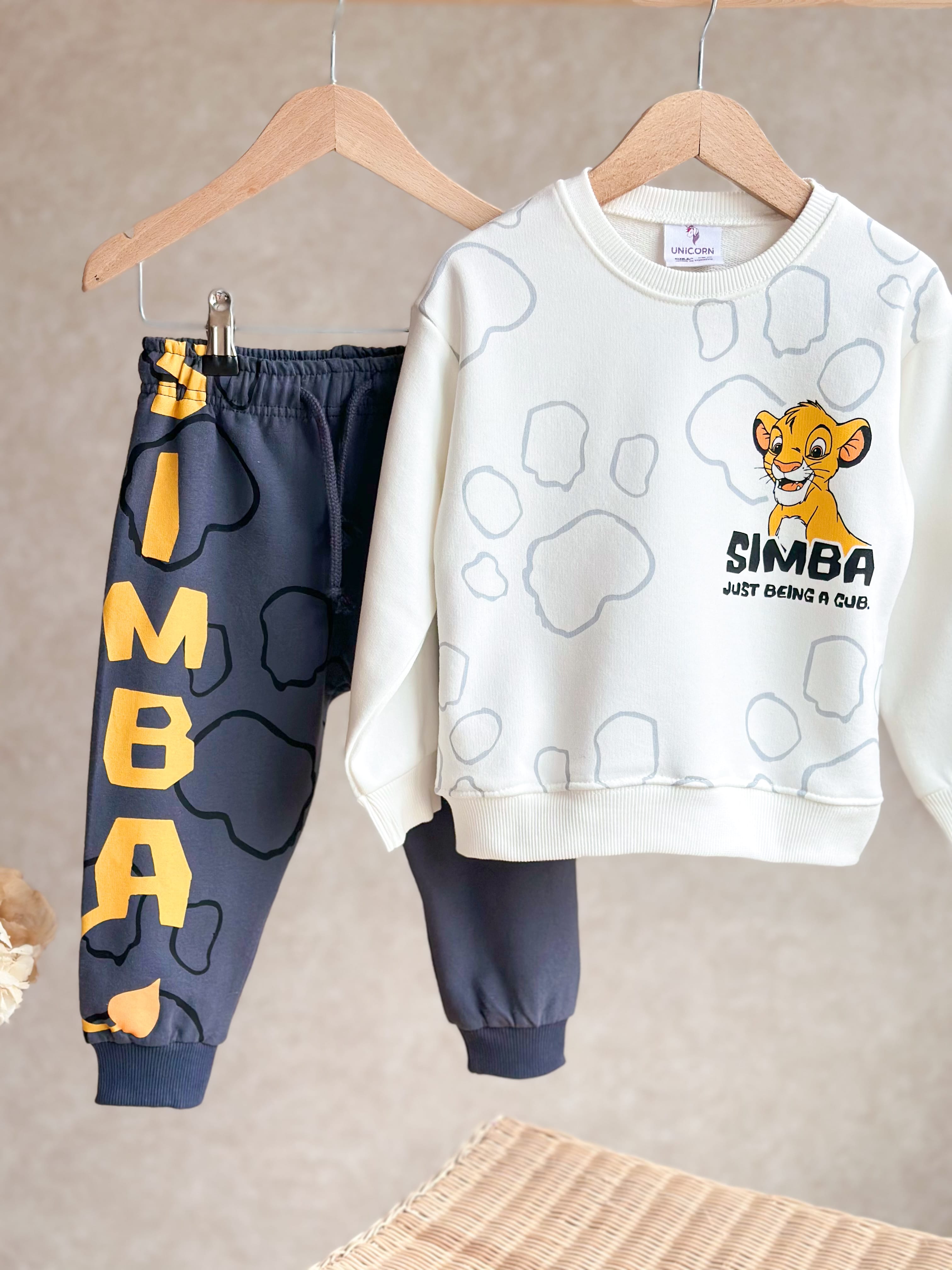 LION KING Baskılı Sweatshirt ve Eşofman Takım