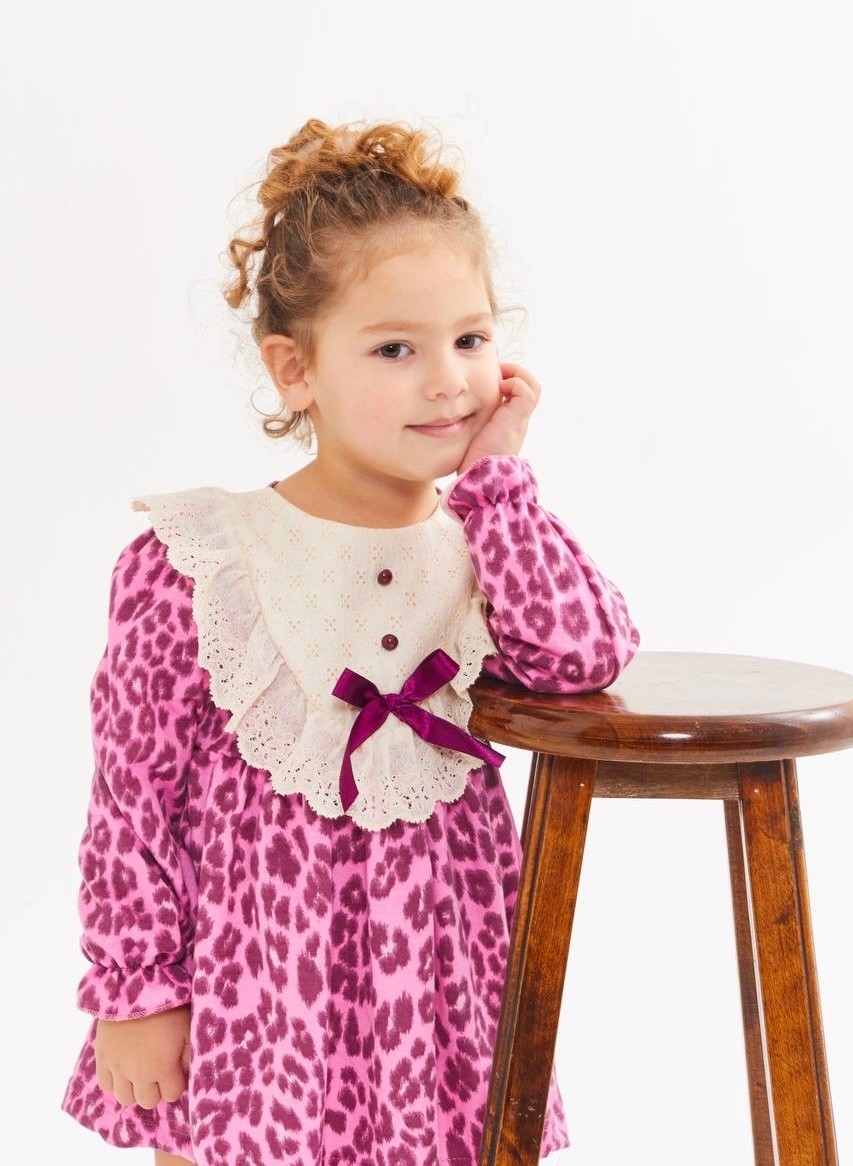 Pembe Leopar Elbise